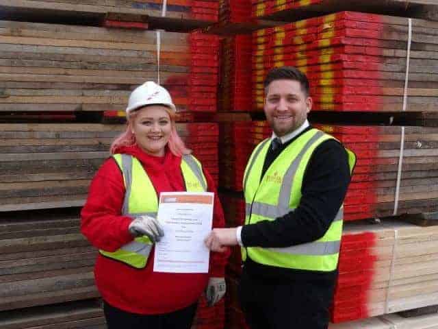 Formark Scaffolding First Female Apprentice