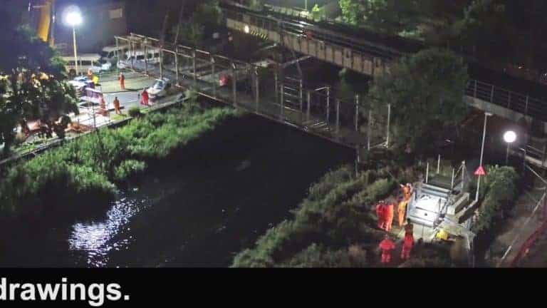 Video of Temporary Footbridge Installation Proves A Hit For UKSSH & SYS