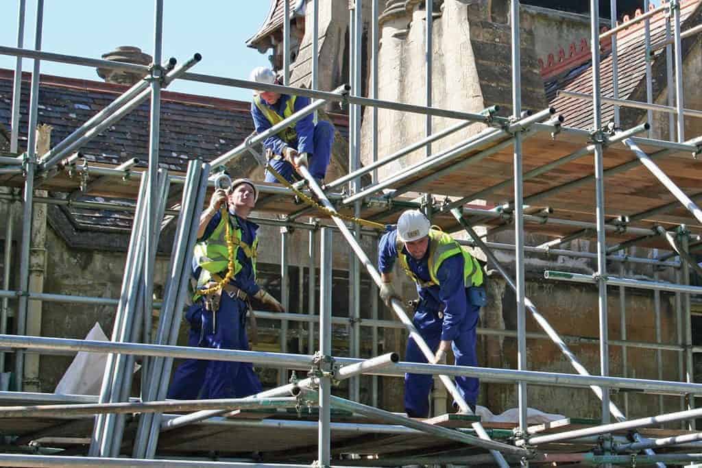 Scaffolders have a Physical Job