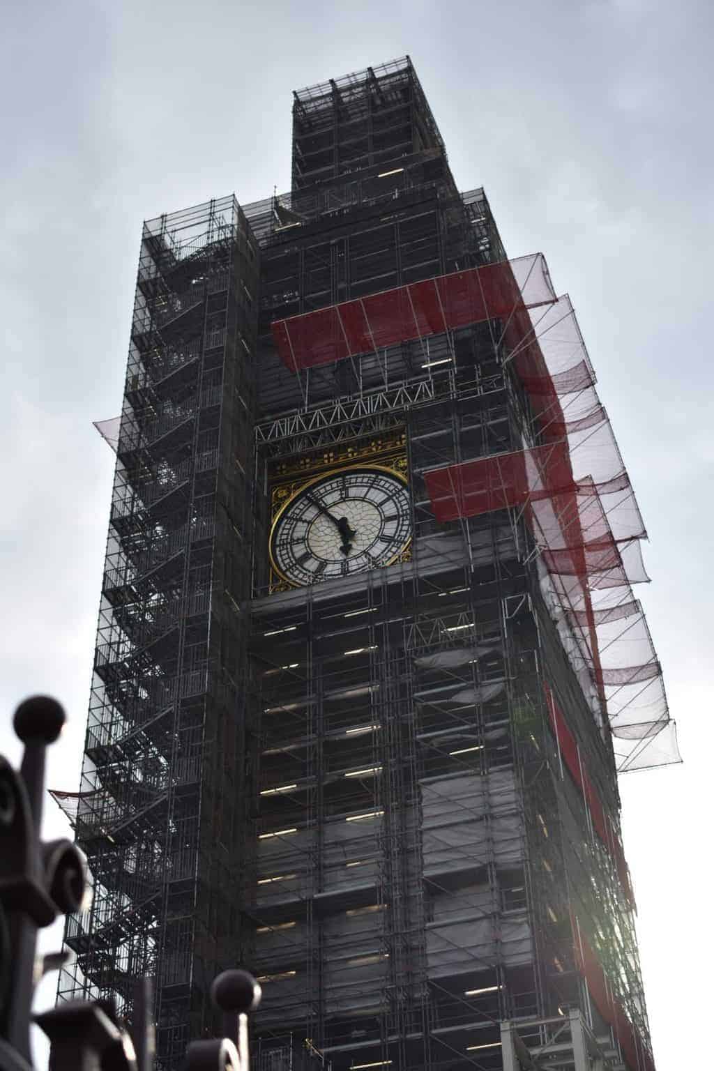 Scaffolding on Big Ben