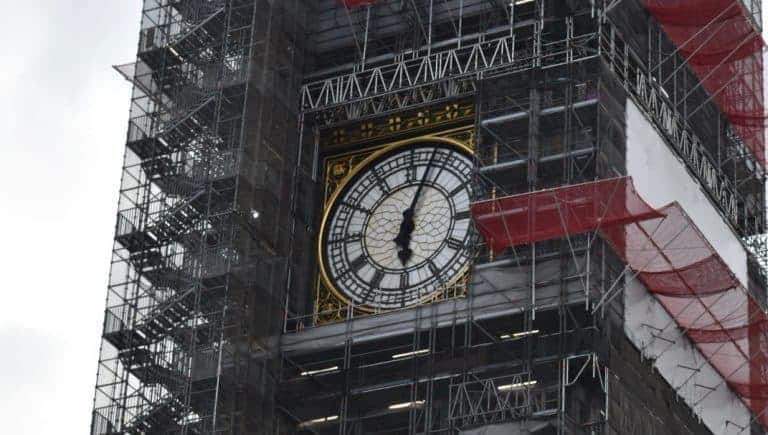 Scaffolding on Big Ben now complete after ‘topping out’