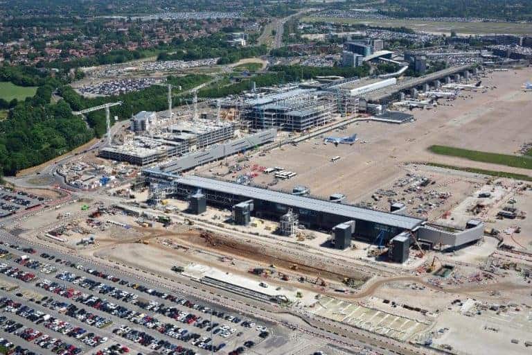 Connolly Scaffolding bags Manchester Airport contract