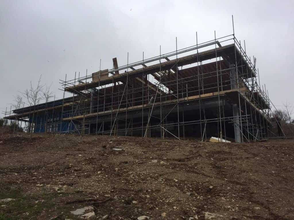 7 Bays Scaffolding Grand Designs