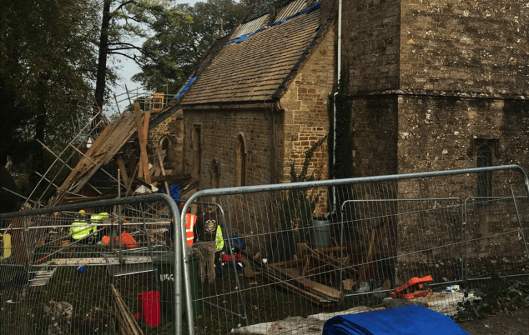 Three injured after Cotswolds scaffolding collapse