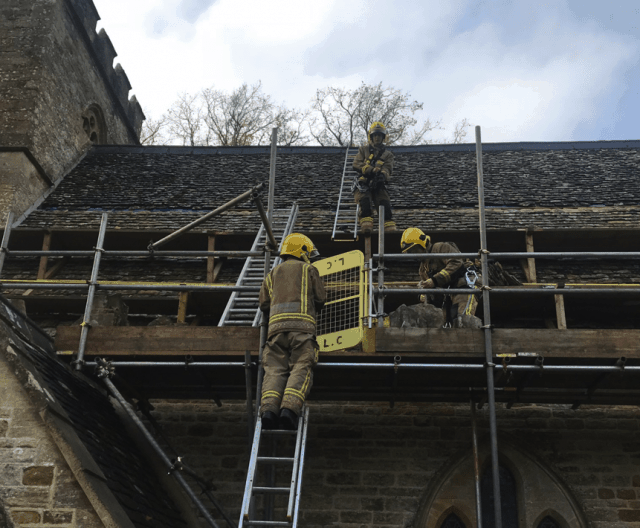 Three injured after Cotswolds scaffolding collapse
