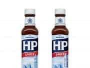 HP Sauce old and new showing Big Ben / Houses of Parliament
