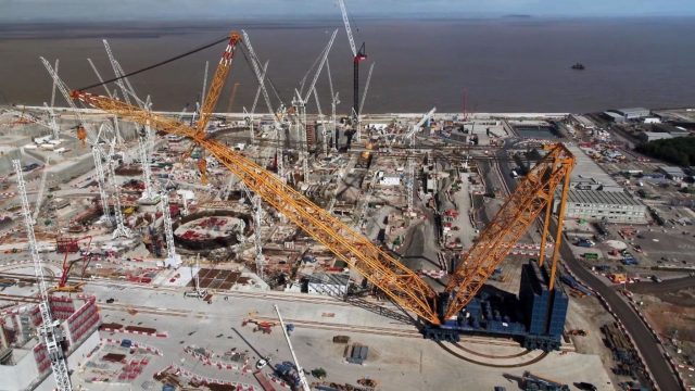 Worlds biggest crane starts work at Hinkley Point