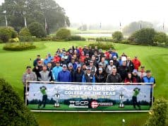 Image shows golfers attending SCP and Forgeco Golfer Of The Year Championship