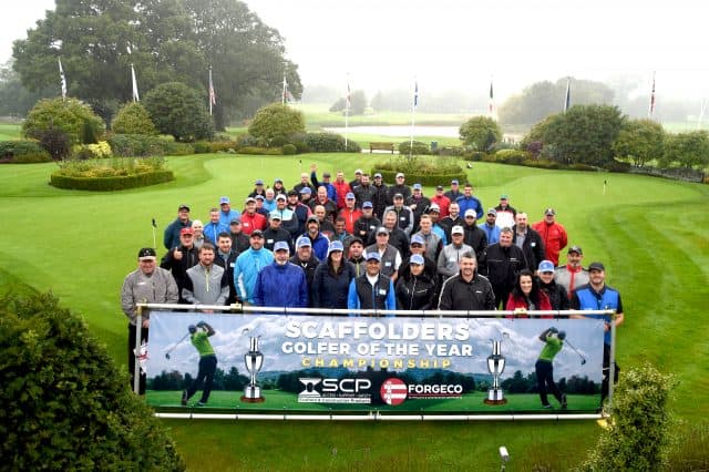 Image shows golfers attending SCP and Forgeco Golfer Of The Year Championship