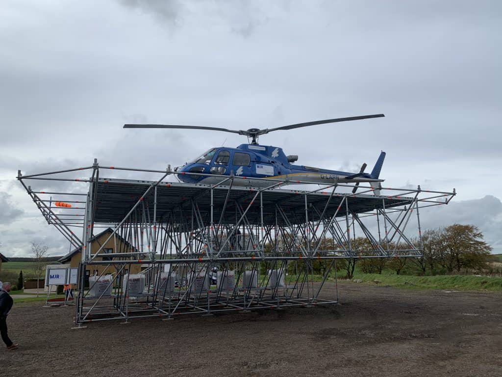 MJR Group Solutions Business Showcase Event Layher Scaffold Helipad