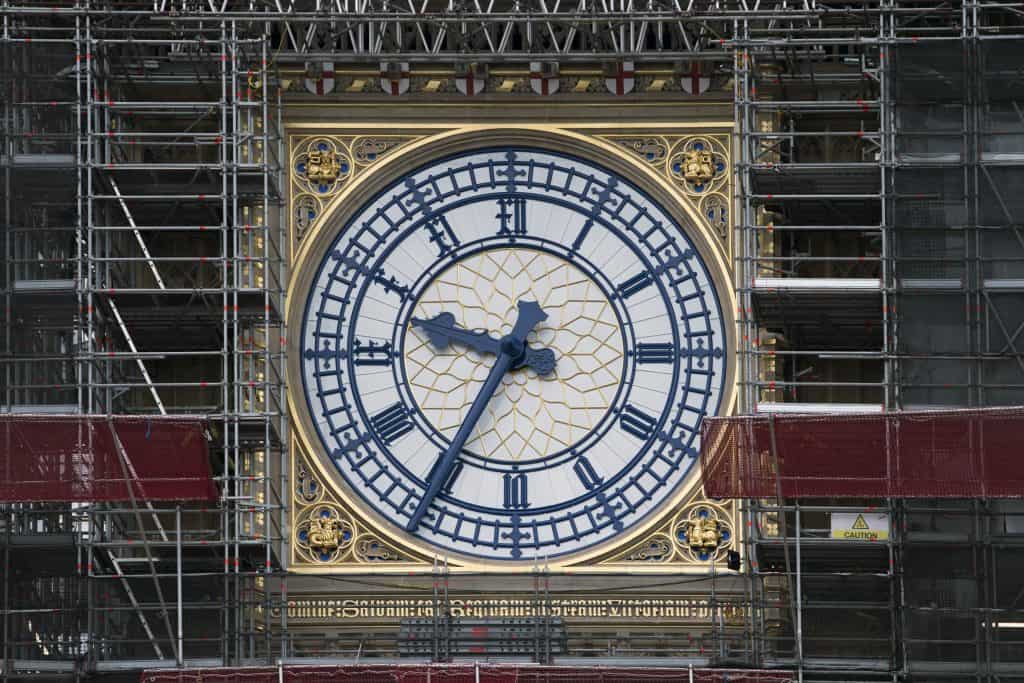 Image shows the clock face of Big Ben / Elizabeth Tower