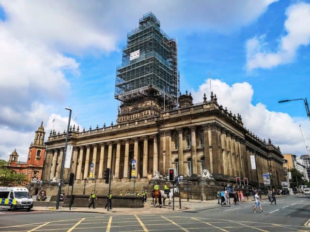 IBN Scaffold Access at Leeds Town Hall