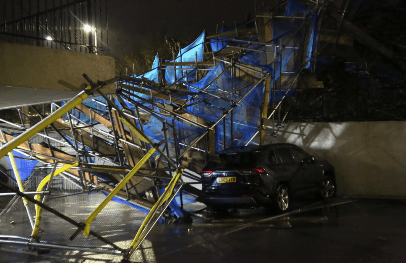 scaffold collapse at Orpington tower block