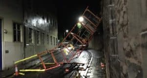 Scaffolding collapse in Kirkcaldy