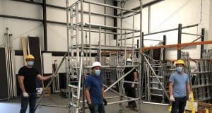 PASMA scaffold tower training course taking place at Kentec Training