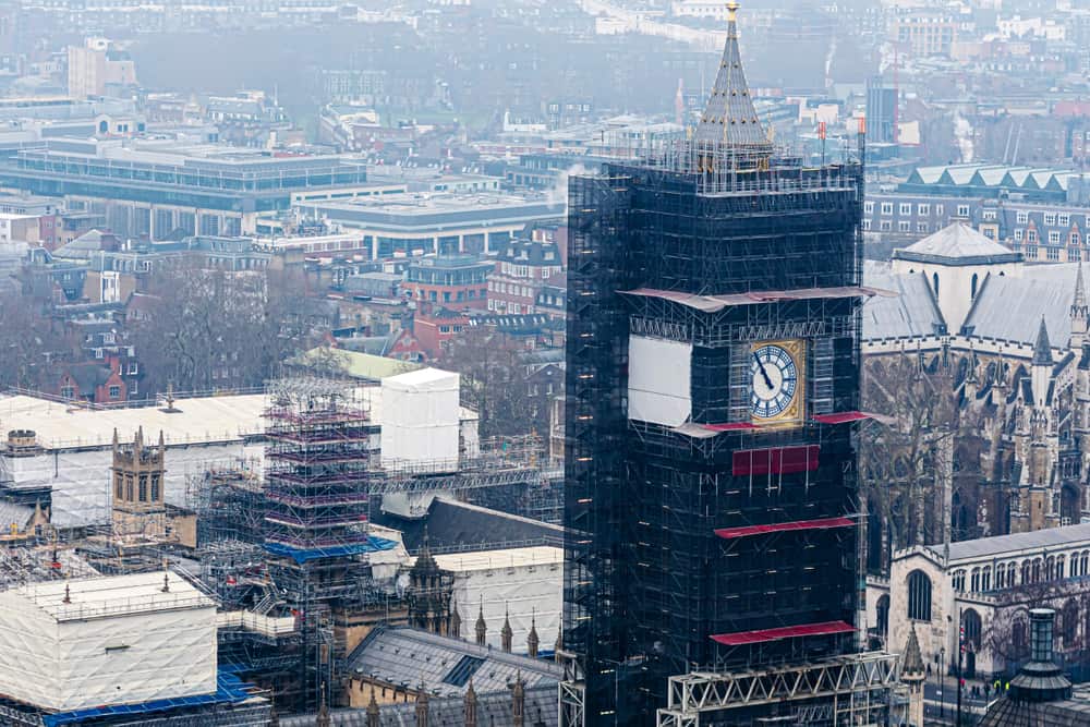 London Big Ben Tower Scaffolding
