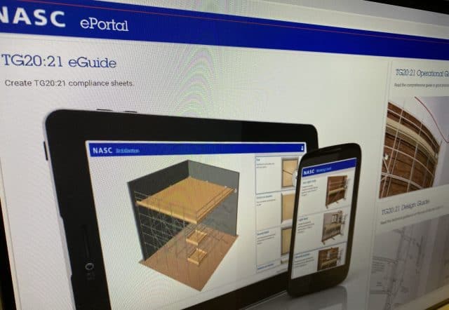 NASC’s eagerly-anticipated eGuide scaffolding design software update and expansion of TG20:21 will go on sale from March, it has been confirmed.