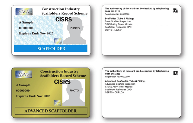 CISRS Card wording change