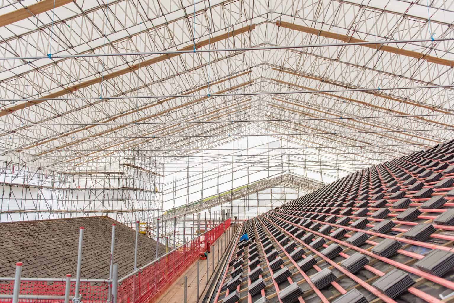 The UK’s Largest Temporary Roof installation