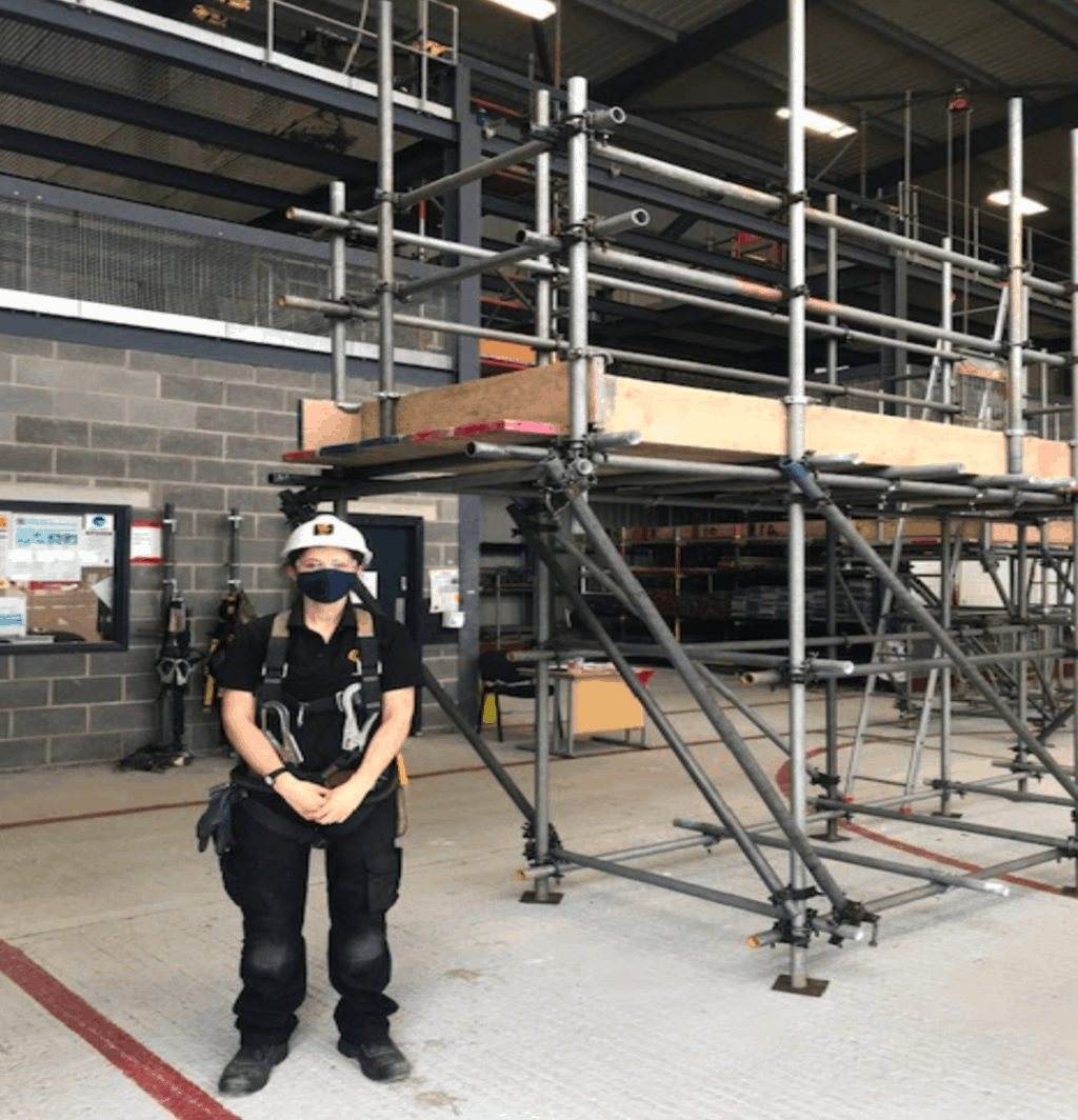 Safety & Access Celebrating A Female Scaffolders Success