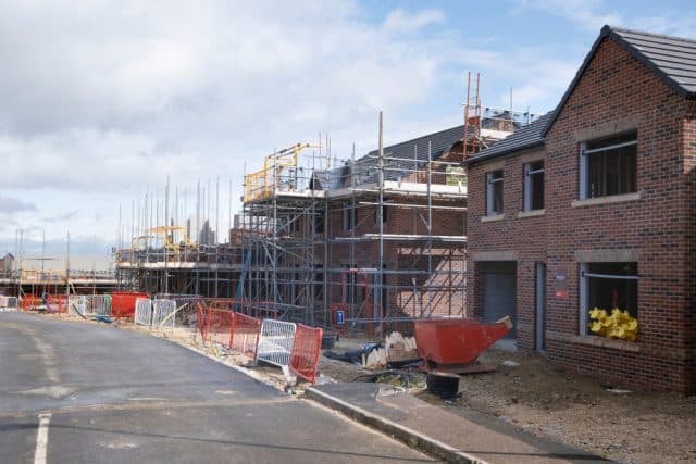 The UK construction industry faces a dire financial crisis, as the number of companies on the brink of collapse has surged by 46% in the past three months