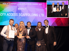Edinburgh based City Access Scaffolding is celebrating its double success at a major industry awards event in Wales.