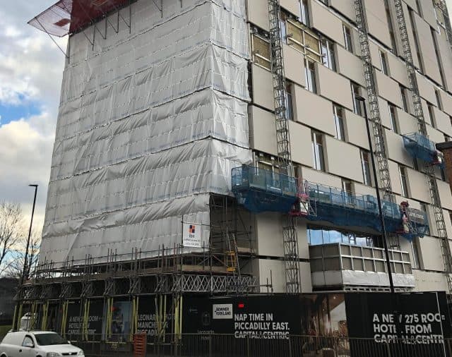 Yorkshire-based manufacturer, ITP Ltd, has secured a contract to supply scaffold sheeting for the construction of a unique building in Manchester