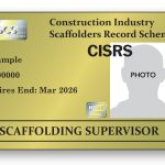 CISRS scaffold supervisor