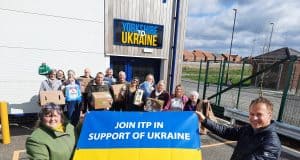 Scaffold sheeting manufacturer sponsors truck to transport aid to Ukraine