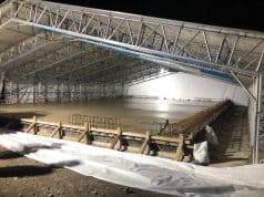 UKSSH provided a Haki Temporary Work Shelter to provide a controlled environment for the first major pour in the UK of an ultra-low carbon...