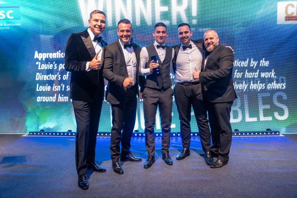 David Walliams presented the 18-year-old, with his top National Apprentice of the Year award at the prestigious event at the Westminster Park Plaza Hotel in London.