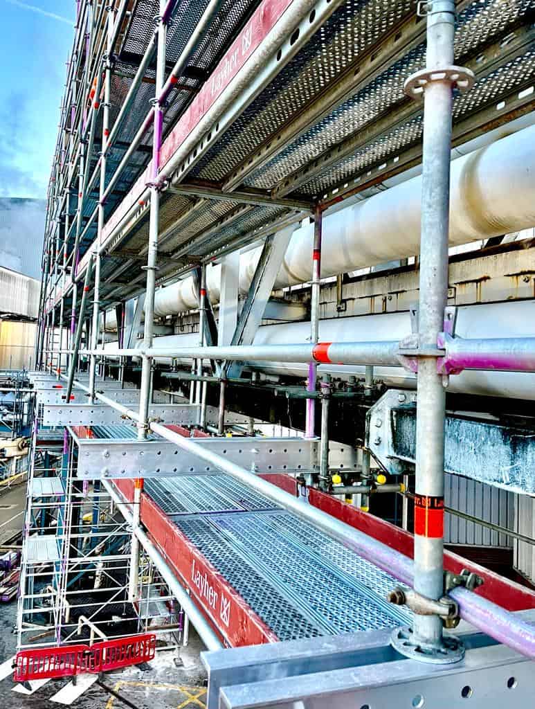 I-Scaff Access Solutions Ltd has demonstrated its innovative approach while making history by using Layher's award-winning TwixBeam during a pipe bridge refurbishment project at a Whisky 