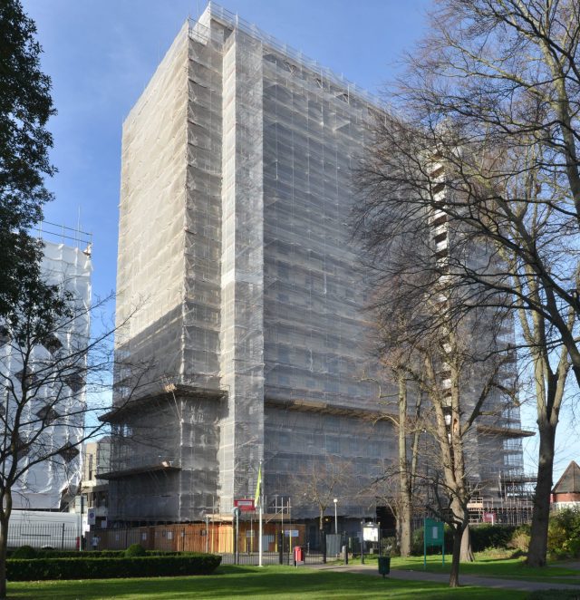 Coventry Scaffolding has been widely praised for its commitment to health and safety after erecting an independent access scaffold