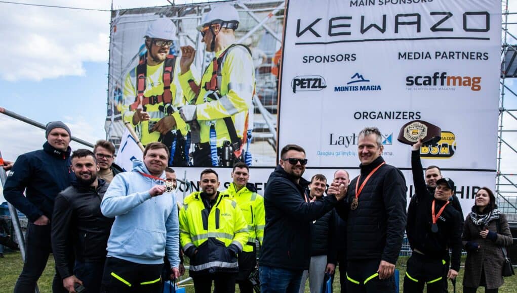 Vilnius is gearing up to host the Kewazo ScaffChamp 2023, a global scaffolding competition with 15 teams competing from around the world.