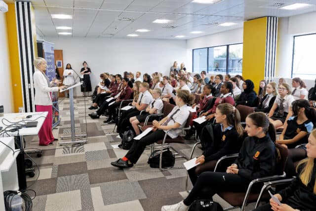 More than 250 schoolgirls from across Wales gathered at three separate Women in Construction events this month