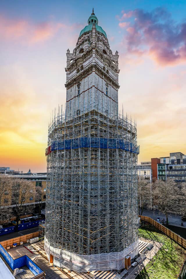 The Queen's Tower: A Majestic Restoration - JDC Scaffolding Ltd, RDG Engineering and Russell Cawberry Ltd. have come together to create an engineering masterpiece to restore the iconic..