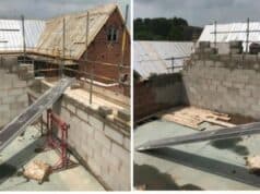A Shropshire-based construction company has been fined £12,000 after a bricklayer sustained serious injuries in a near-fatal workplace accident. 