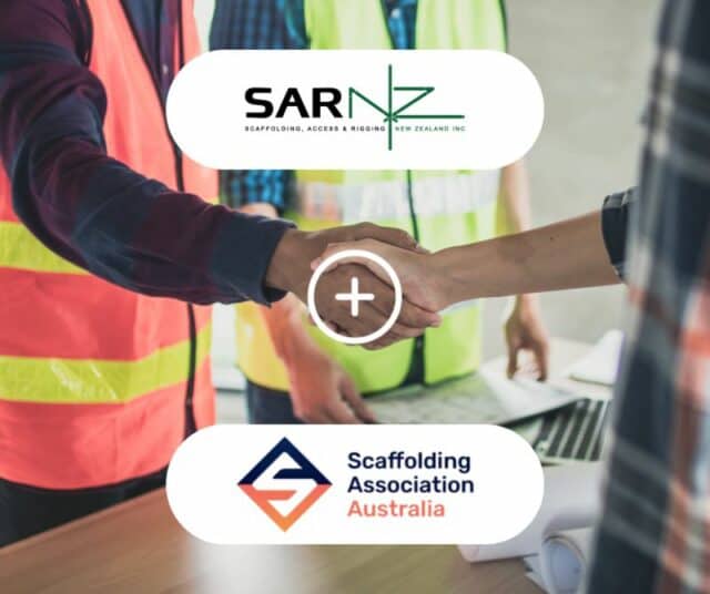 The Scaffolding Association Australia (SAA) and Scaffolding, Access, and Rigging New Zealand (SARNZ) have embarked on an innovative partnership to enhance safety, promote excellence, and advance the scaffolding industry in Australia and New Zealand.