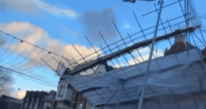 Sutton Council has launched an investigation into the dramatic scaffold collapse on Sutton Street on Tuesday, January 2, as Storm Henk brought gale-force winds and chaos to the area.