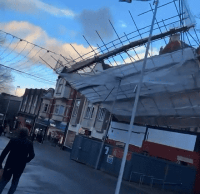 Sutton Council has launched an investigation into the dramatic scaffold collapse on Sutton Street on Tuesday, January 2, as Storm Henk brought gale-force winds and chaos to the area.