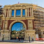 London.,2018.,A,View,Of,Construction,Works,At,The,Royal