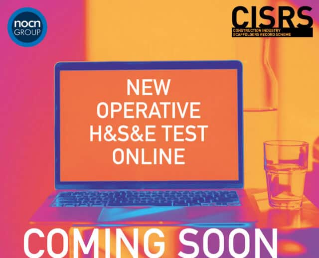 The Construction Industry Scaffolders Record Scheme (CISRS) is set to introduce an alternative innovative online Health, Safety, and Environment (HSE) test for scaffolding operatives in collaboration with the National Open College Network (NOCN). 