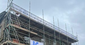 JR Scaffold Services, a division of The JR Group and one of Scotland’s largest scaffolding providers has successfully completed a significant town centre roofing project