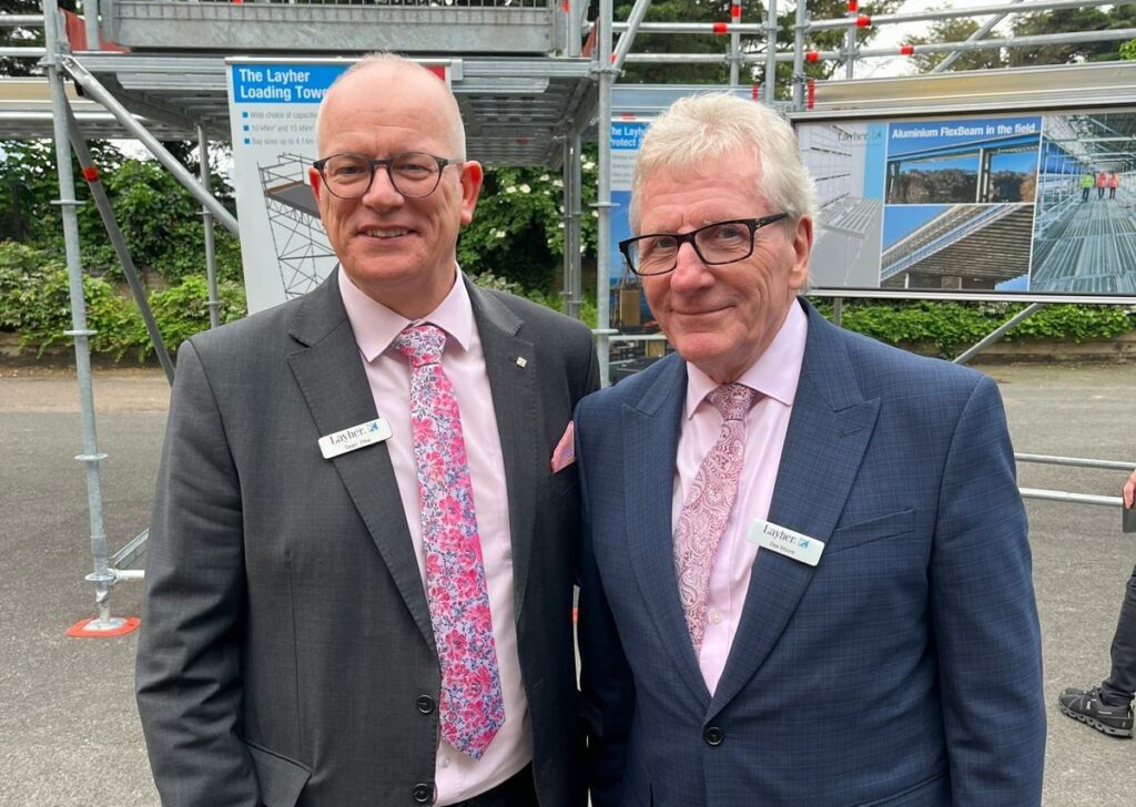 Sean Pike and Des Moore from Layher UK, launched its first Open Morning of 2024 at Simian Risk’s training centre in Leytonstone on Tuesday, 21st May.