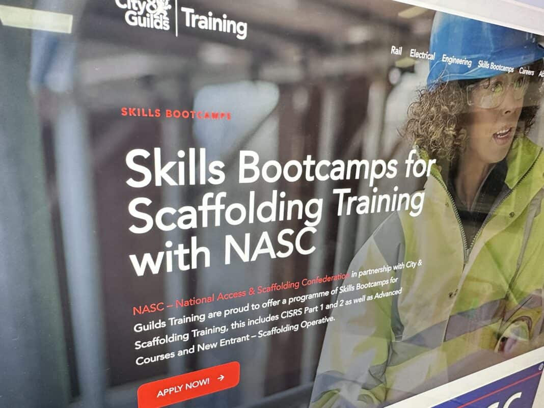 The National Access & Scaffolding Confederation (NASC) has announced an exciting partnership with City & Guilds Training, unlocking over £1 million in funding for scaffolding training