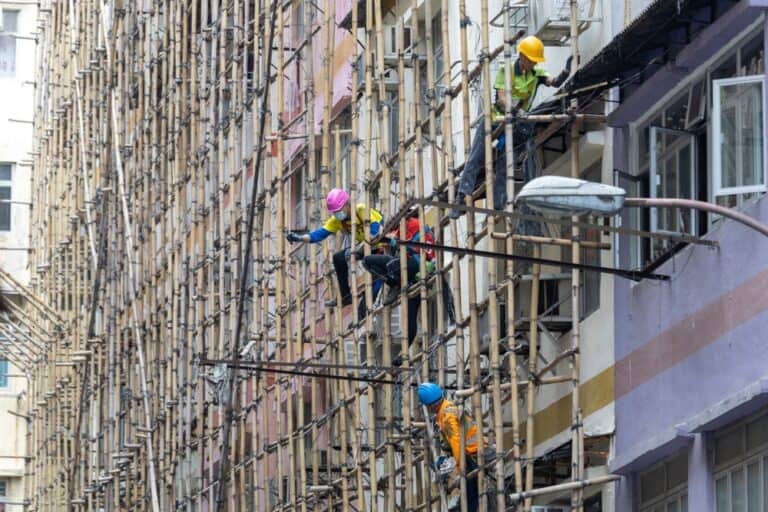 Hong Kong Scaffolders Defend Bamboo After Calls to Switch to Steel