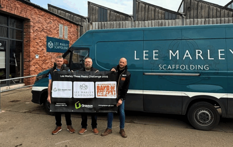 Lee Marley Scaffolders to Scale UK’s Highest Peaks in Charity Challenge