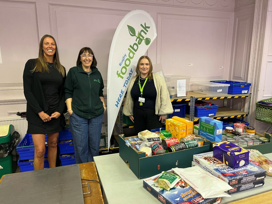 Employees at PERI UK’s head office in Rugby have come together to support their local community by collecting and donating food and essential supplies to the Rugby Foodbank.