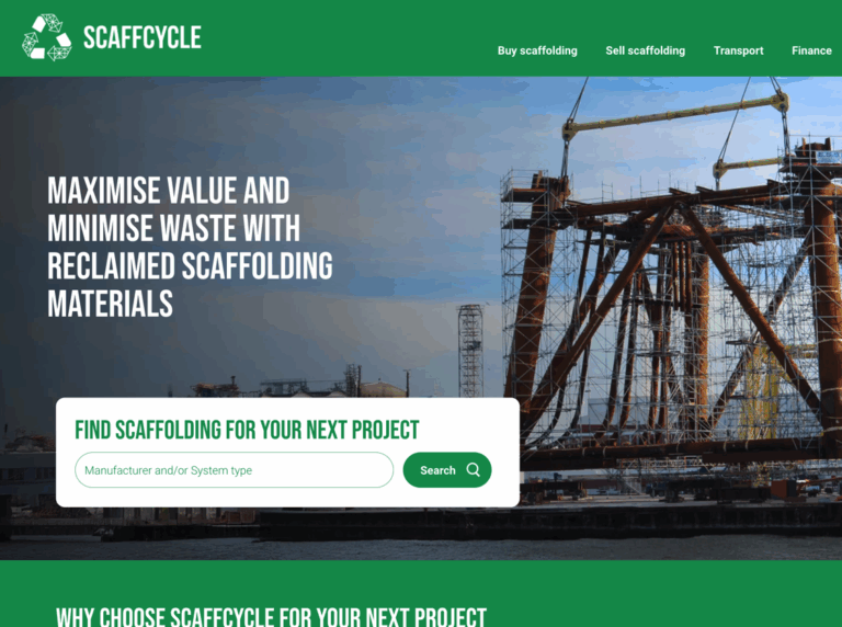 ScaffCycle Launches to Help Firms Trade Surplus Scaffold