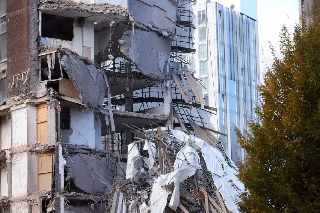 0_251025collapse7 Demolition firm P.P. O’Connor says contingency plans were in place ahead of the Manchester city centre building collapse and confirms no injuries occurred.